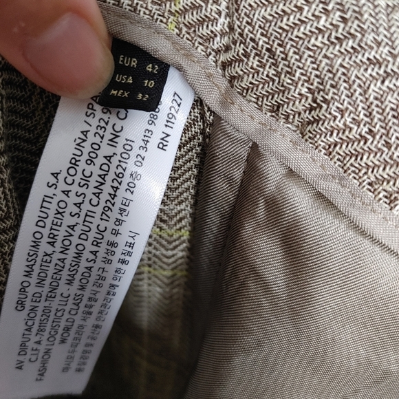 Massimo Dutti linen trousers size 10 - Picture 8 of 14